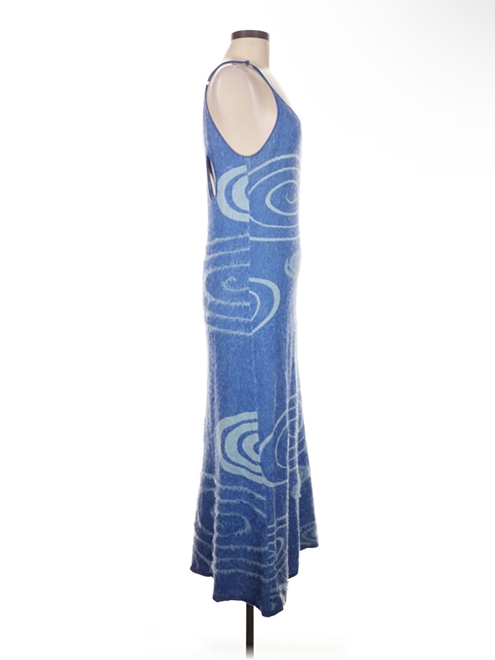 House of sunny galaxy Blue Spiral Knit Midi Dress - Women - Picture 7 of 8
